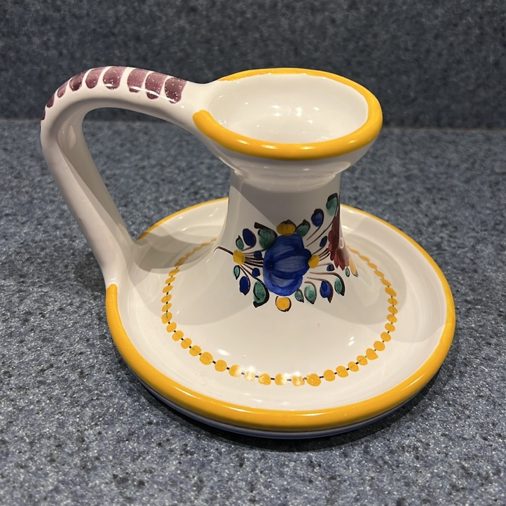 Modra Slov Keramika ceramic pottery candlestick